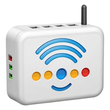 internet wifi modem sticker