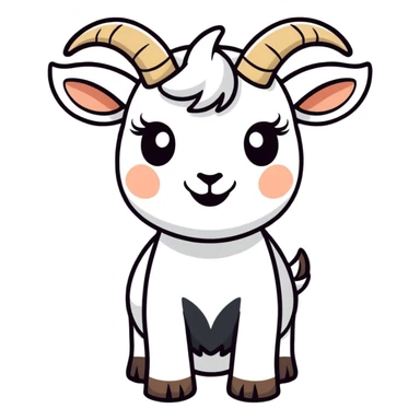 extremely stupid derp goat sticker