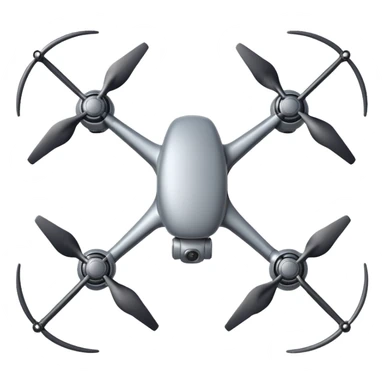 Drone – Quad-copter with spinning propellers sticker