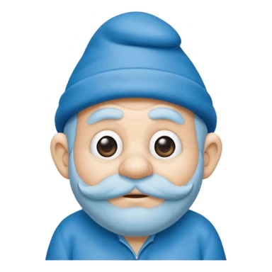 grandfather smurf  sticker