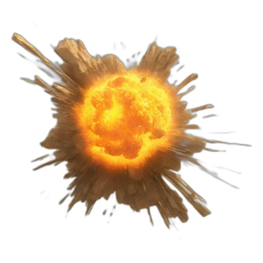 conflict map symbol, explosion sticker