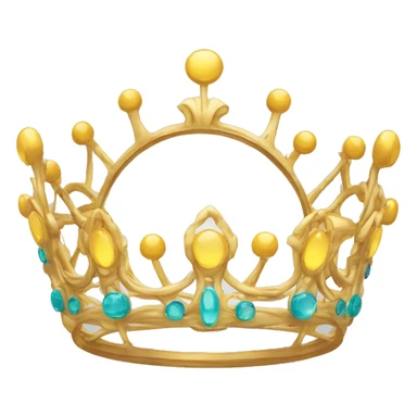 Couronne dans un thème futuriste sticker