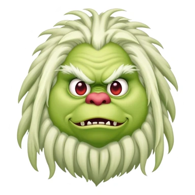 fat phoque grinch yeti with dreads sticker