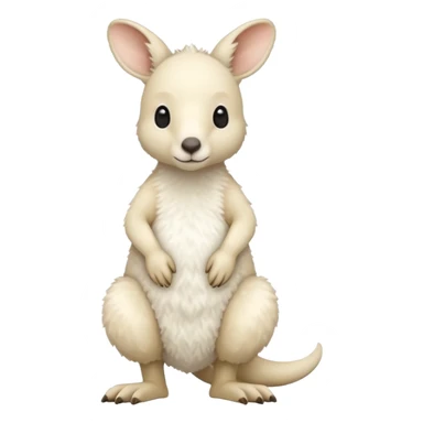white kangaroo sticker