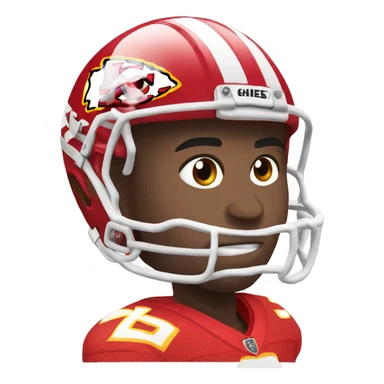 Josh in Chiefs jersey sticker