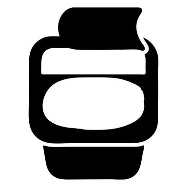 A sauce in a fast food packaging with a red background sticker