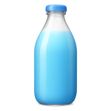 Blue Baby bottle milk  sticker