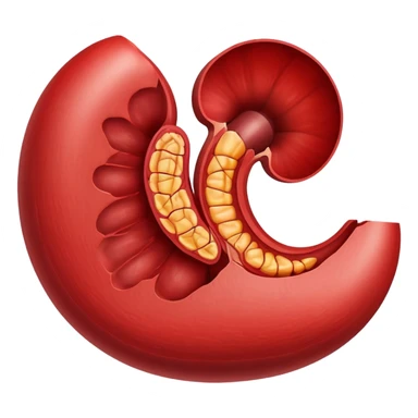 kidney cut in half sticker