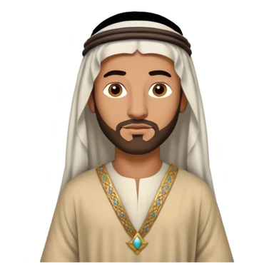 boaz - arab man from the bible sticker