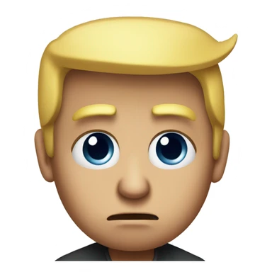 Donald Trump looking sad sticker