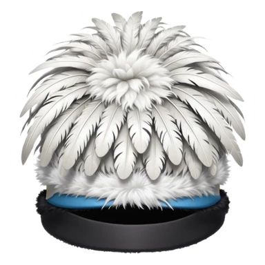 austrian feather hat sticker
