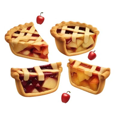 Raining pies sticker