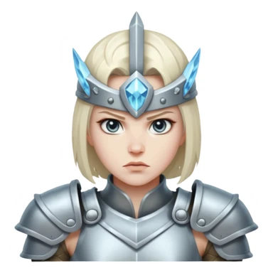 crystal-armored warrior sticker