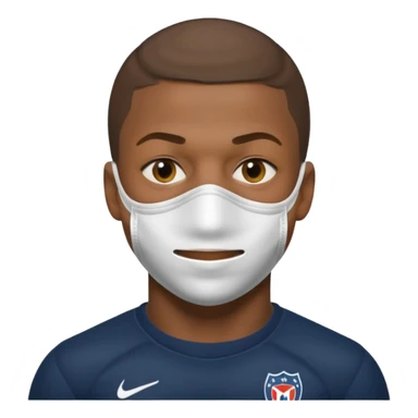 mbappe, mask sticker