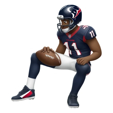 Football player that’s jersey number is 11 and he plays for the Houston texans sticker