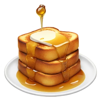 french toast with syrup sticker