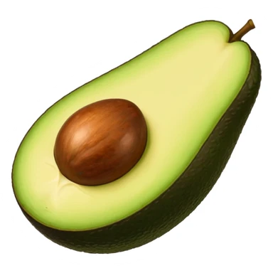 avocado with pit visible sticker