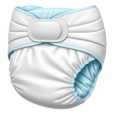 plastic backed diaper sticker