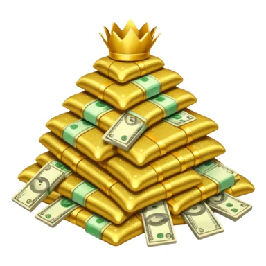 money in a glitter $  sticker