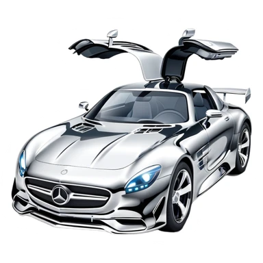 sorayama mersedes sticker