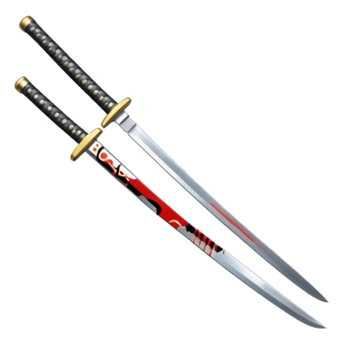 Katana japanese sticker