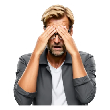 Jurgen Klopp facepalm emoji sticker