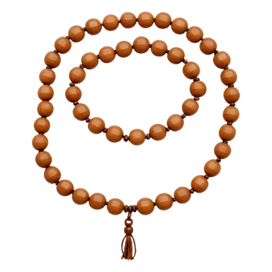 Prayer Beads white Rudraksha sticker