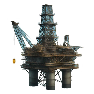 old oil rig sticker