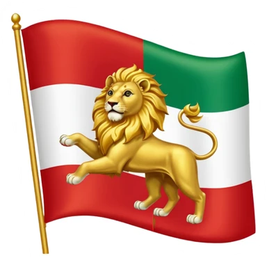 Iranian flag when the shah was in power sticker