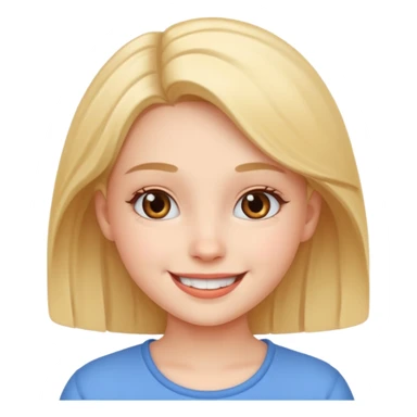 Cute girl for video sticker