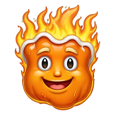 Trump Cheeto in flames sticker