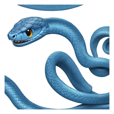 blue  snake sticker