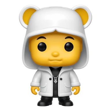 Fanko Pop white sticker