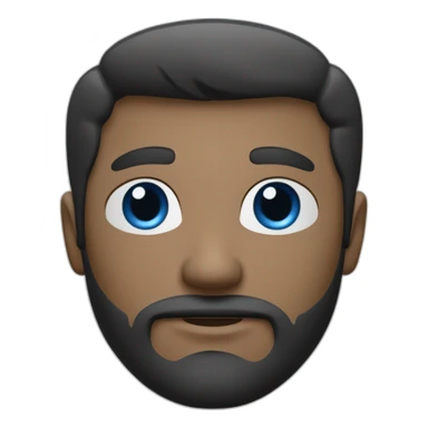 un homme très maigre avec des yeux bleus la peau très blanche et des cheveux noirs et barbe et boucles d'oreilles sticker