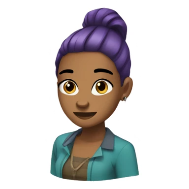 heather from total drama island sticker