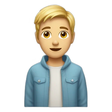 Un garçon en colère  sticker