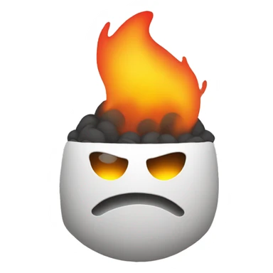 Linux on fire sticker