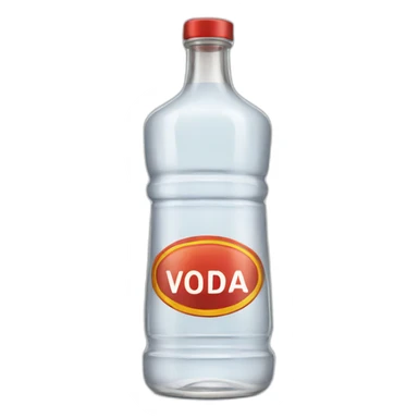 bottle of vodka sticker