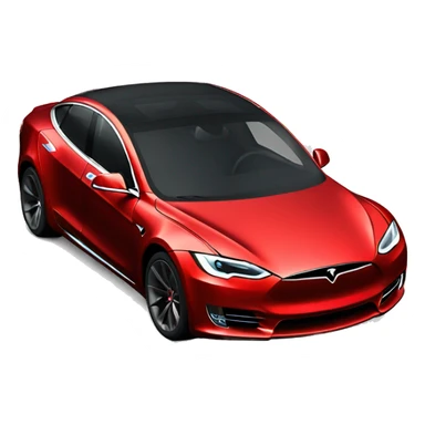 Red Tesla m3 sticker