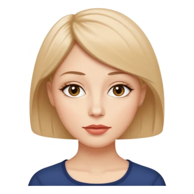 Alta pelo corto en capas enfrente delgada ojos almendrados con ovalados labios mediod sticker