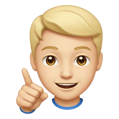 winking smirking pointing sticker