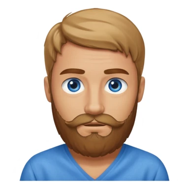 blue eyed desert bearded man in cloth sticker