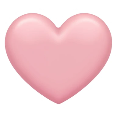 Cœur rose pastel emoji sticker