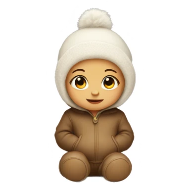 Baby in uggs  sticker