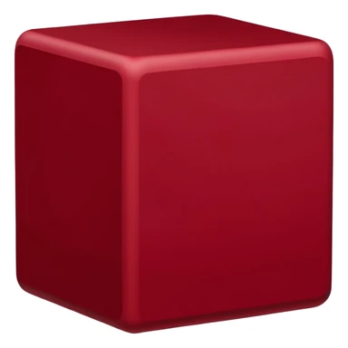A cube made of a one thousand dark red cubes  sticker
