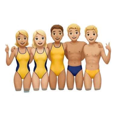 university for college swimmers sticker