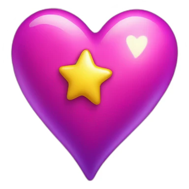 pink-and-purple-heart-with-yellow-sparkles sticker
