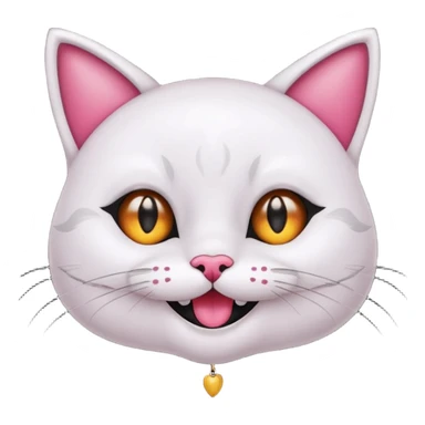 Gotito negro con ojos amarillo sonriendo feliz con los bigotes largos y disfraz de bruja de color rosa el disfraz con varita sticker