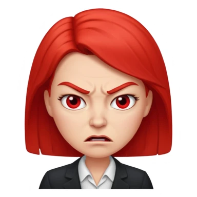 Angry boss lady sticker