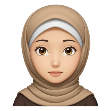 Muslim girl anime sticker